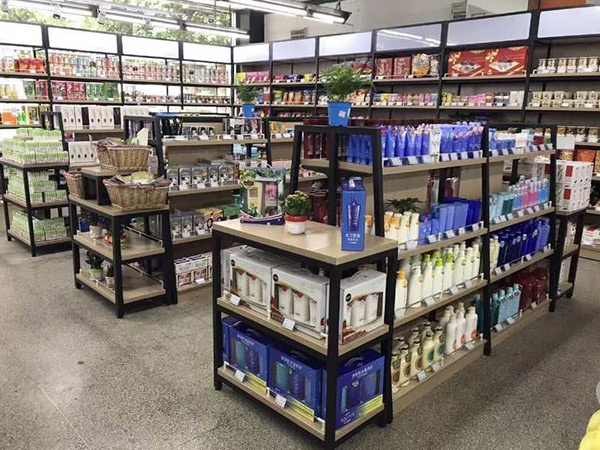 钢木货架展示架5